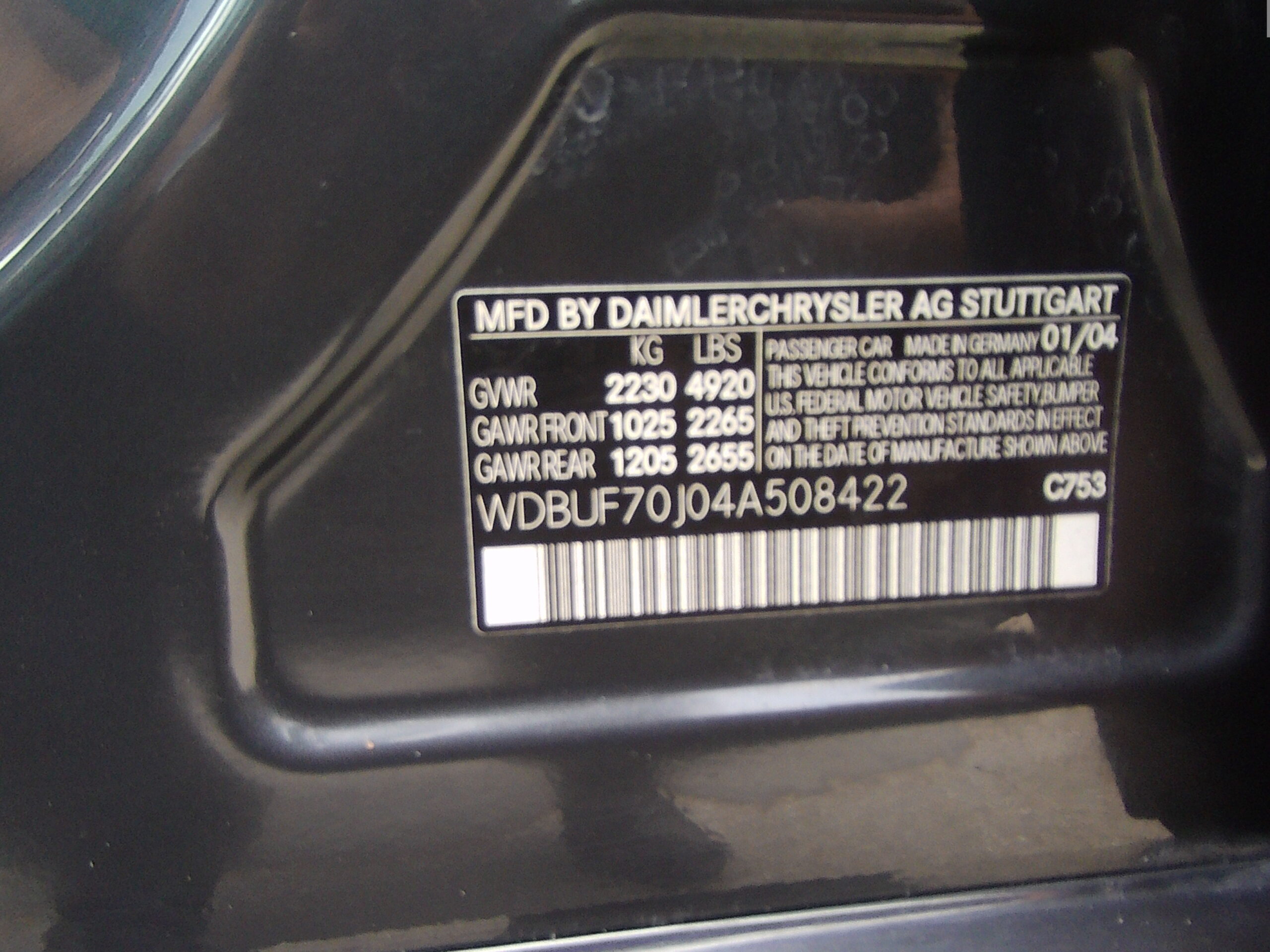 2004 Mercedes Benz E500