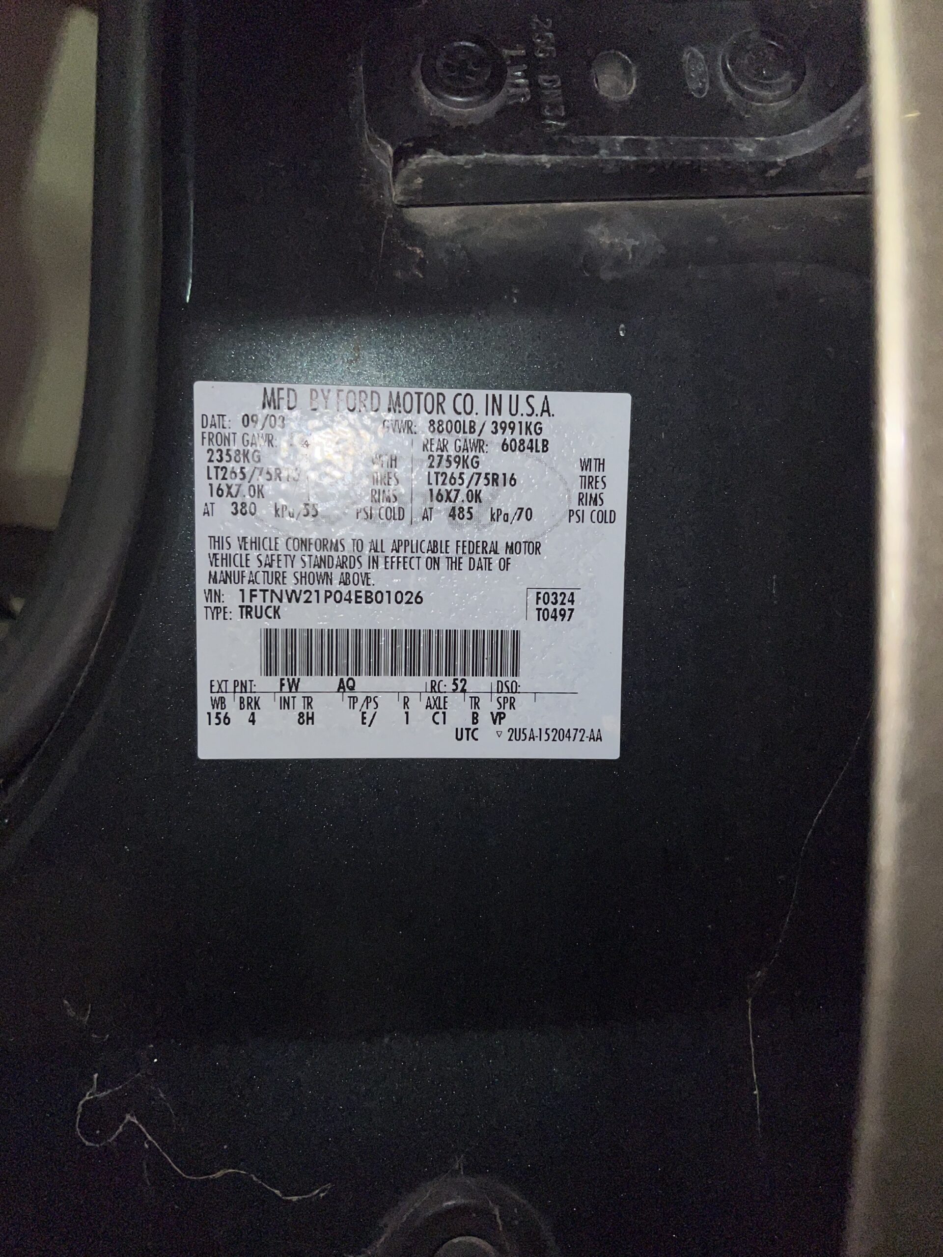 2004 ford f250 lariat